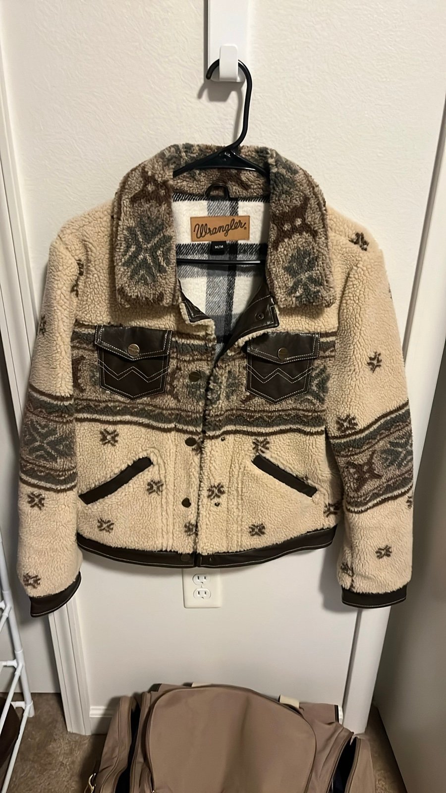 wrangler sherpa trucker jacket