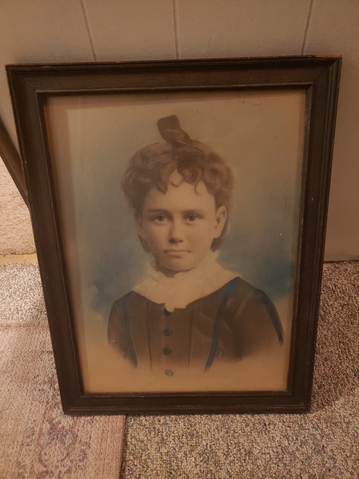 Framed Vintage Victorian Little Boy