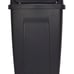 13 Gallon Trash Can, Plastic Swing Top Kitchen Garbage Trash Can, Black