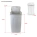 13 Gallon Trash Can, Plastic Swing Top Kitchen Garbage Trash Can, Black