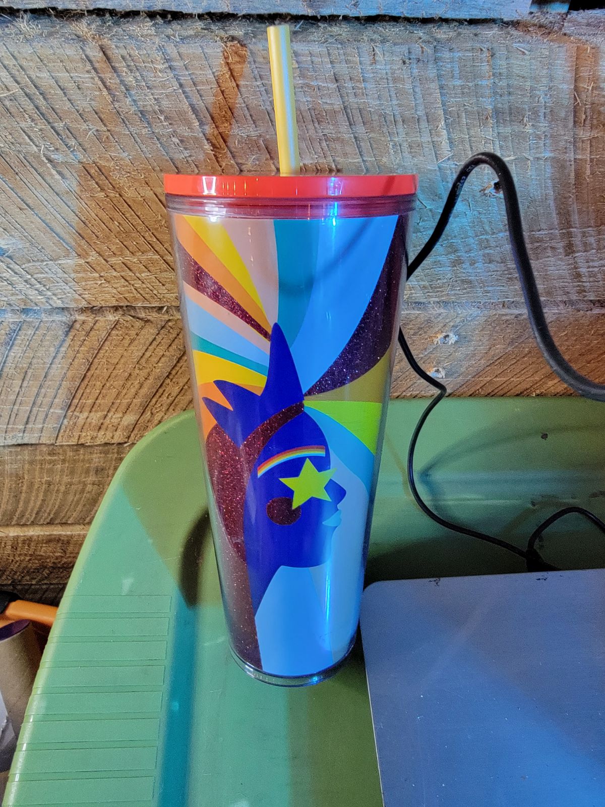 Starbucks 24oz Cold Cup with straw