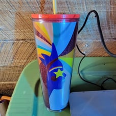Starbucks 24oz Cold Cup with straw