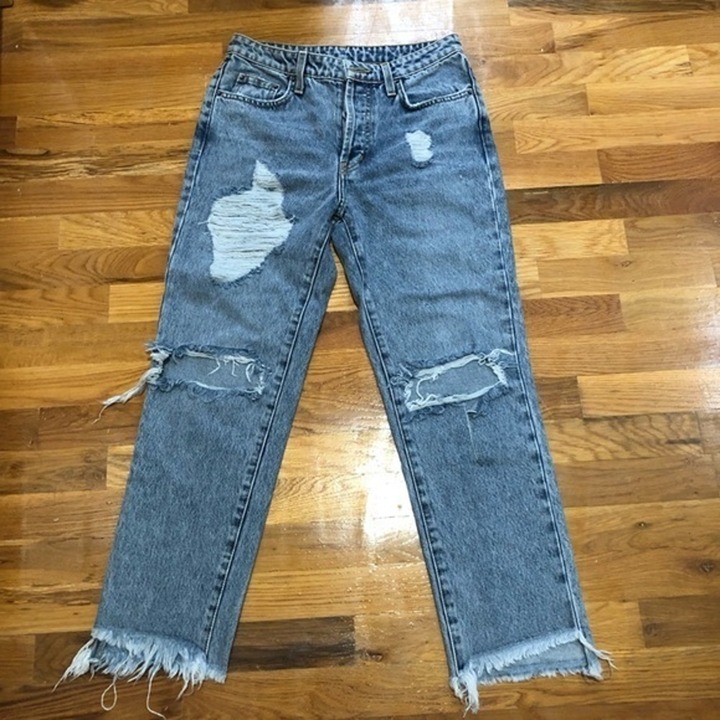 Brand New Carmar Jeans! Size 27 washed ripped