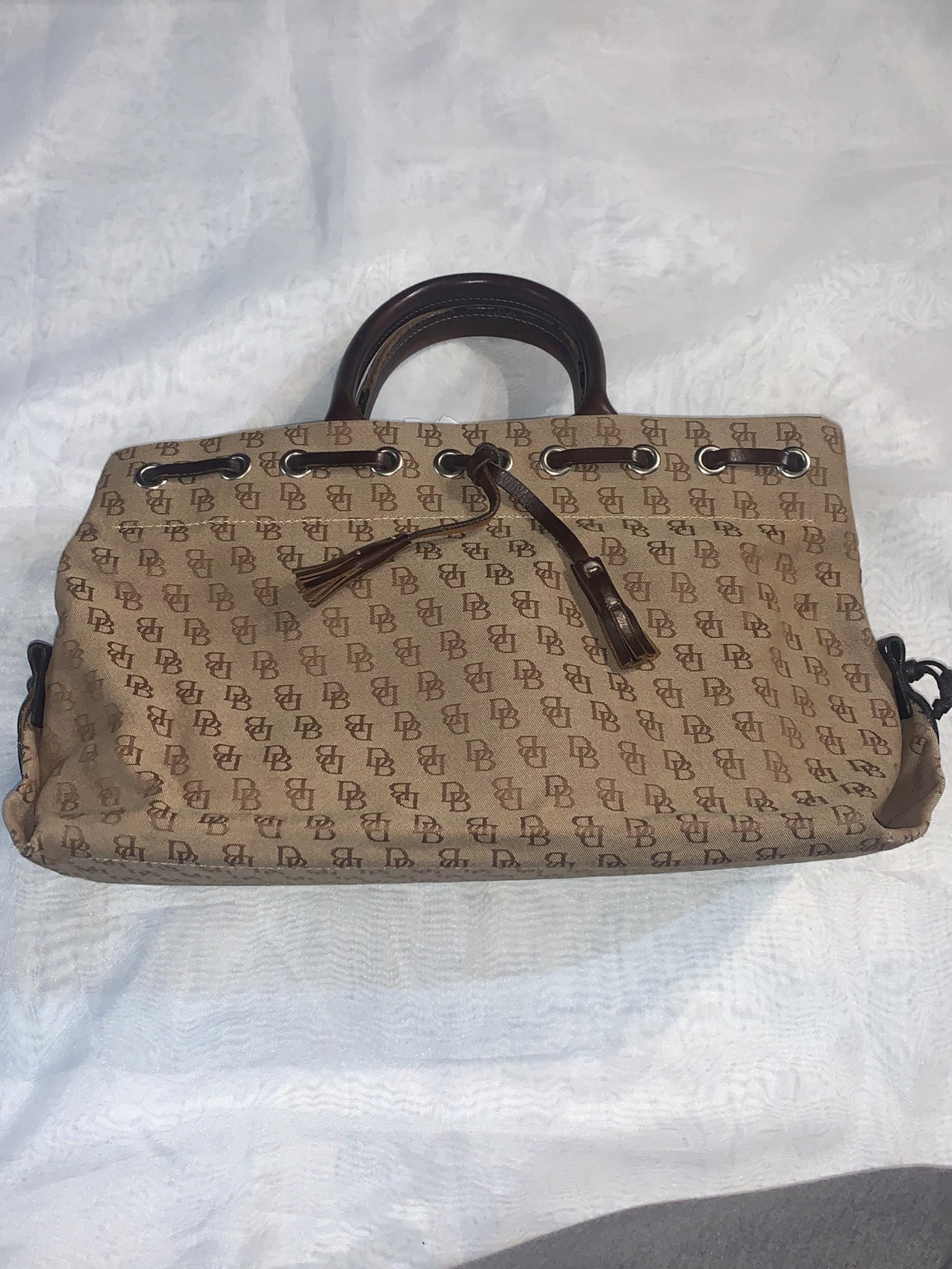 Dooney & Bourke Vintage Logo Leather Handbag