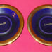 HALBACH GESCHENKE COBALT BLUE & GOLD TEA OR CHOCOLATE DEMITASSE 7 PC SET GERMANY