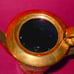 HALBACH GESCHENKE COBALT BLUE & GOLD TEA OR CHOCOLATE DEMITASSE 7 PC SET GERMANY