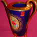 HALBACH GESCHENKE COBALT BLUE & GOLD TEA OR CHOCOLATE DEMITASSE 7 PC SET GERMANY