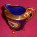 HALBACH GESCHENKE COBALT BLUE & GOLD TEA OR CHOCOLATE DEMITASSE 7 PC SET GERMANY