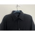 HUGO BOSS Dress Shirt Men Large Black Stripe On Black Button-Up Spread Collar