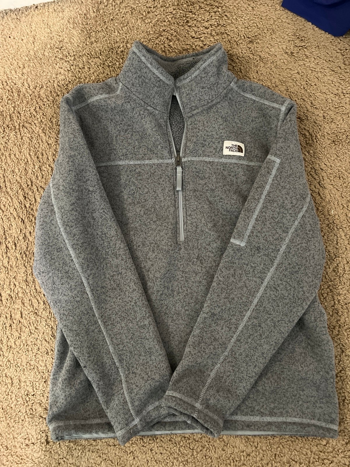 North Face Grey Quarter Zip