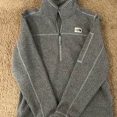 North Face Grey Quarter Zip