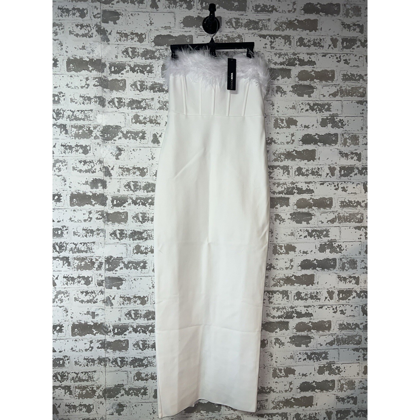 NWT! Fashion Nova Bridget Bandage Maxi Dress Size XL - White