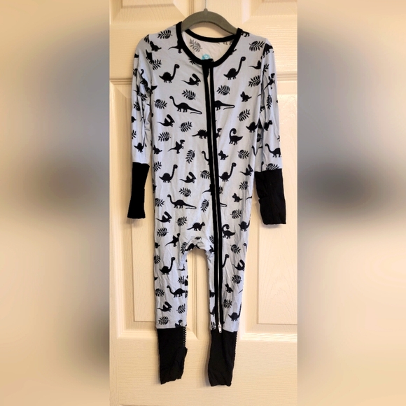Buckle me baby coats bamboo zippy - baby blue and black - size 12-18m