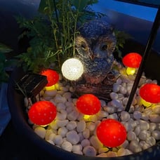 Upgraded Outdoor Garden Lights 6 Mushrooms Lamps For Christmas Decoration Yard