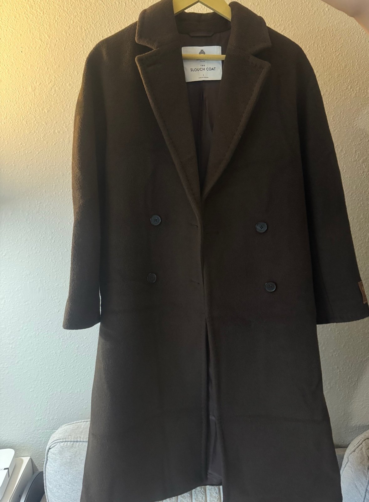 Aritzia Slouch Coat Size 1