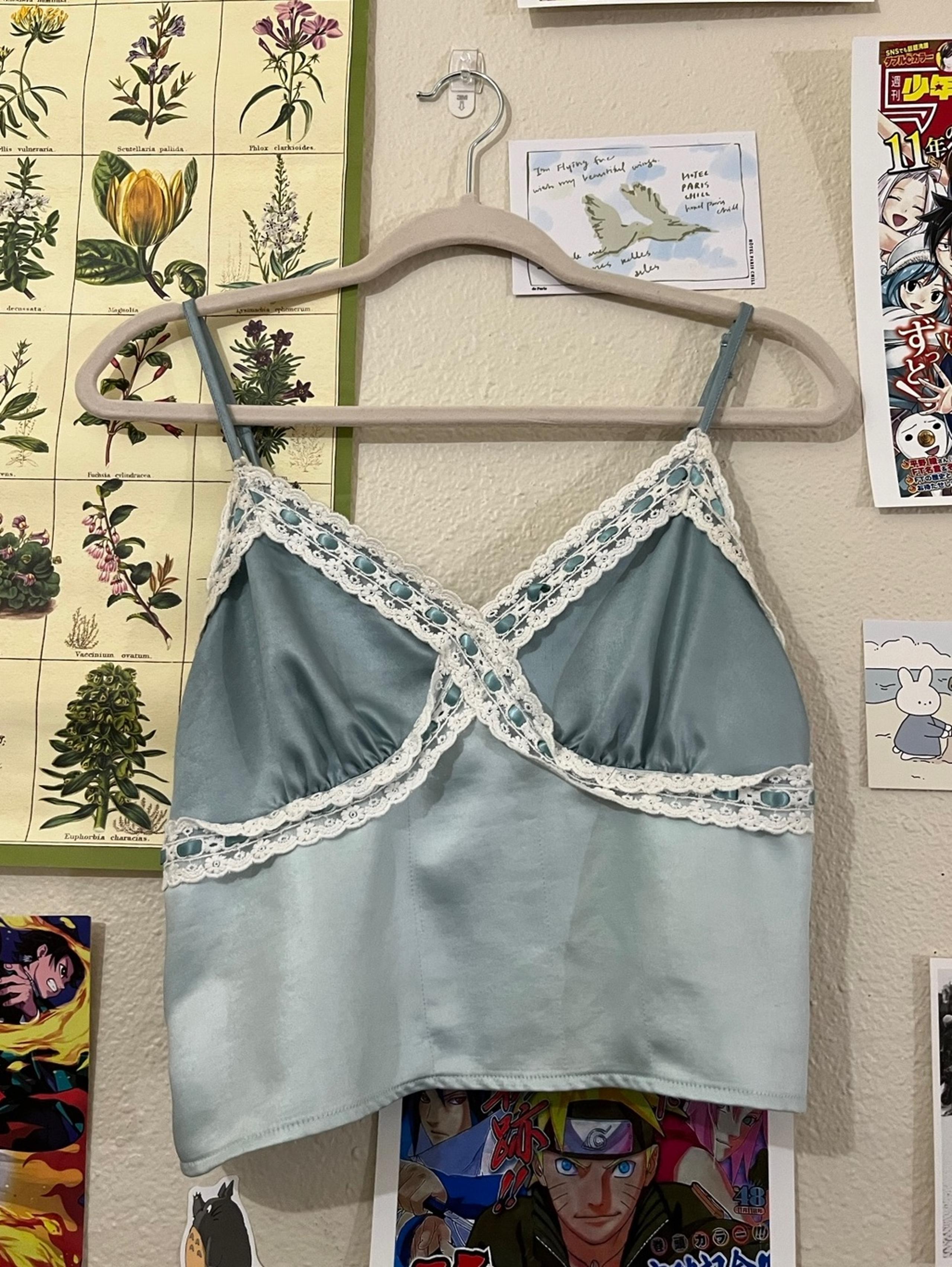 Silky blue cami