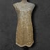 Laundry by Shelli Segal Women's Gold Sequin Shift Dress, Size 2