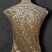 Laundry by Shelli Segal Women's Gold Sequin Shift Dress, Size 2