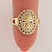 10k gold ring - holy death - Santa muerte Size 8.5