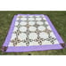 Vintage Handmade Quilt Pinwheels Unique Colorful Purple Cotton Blends Nice!