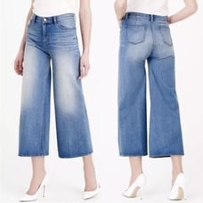 J.Crew Rayner high waisted Wide leg denim jeans size 30