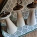 Vintage 1970 LENOX Vintage MCM Lenox Atomic Salt and Pepper Shaker Set & Grinder