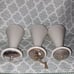 Vintage 1970 LENOX Vintage MCM Lenox Atomic Salt and Pepper Shaker Set & Grinder