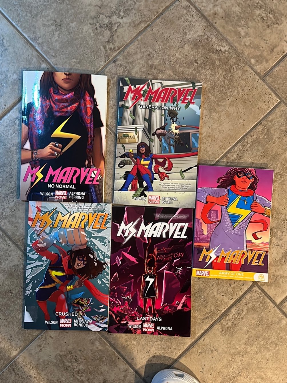 Full Ms. Marvel comic collection. No Normal to Civil War II