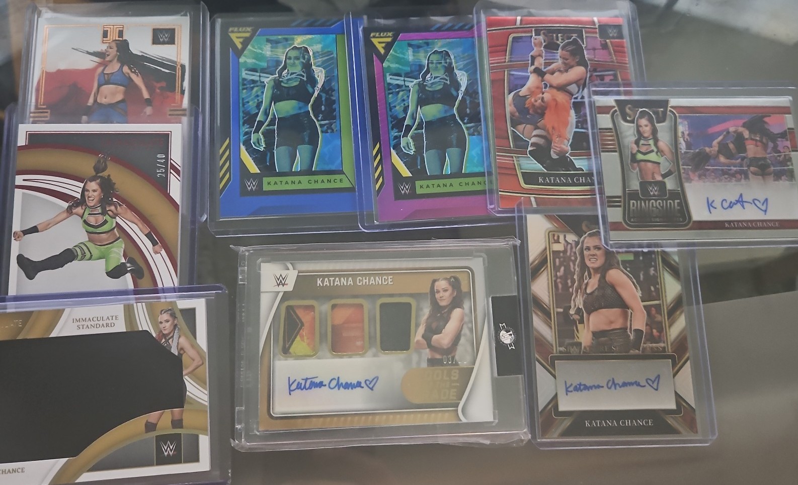 WWE Katana Chance card lot