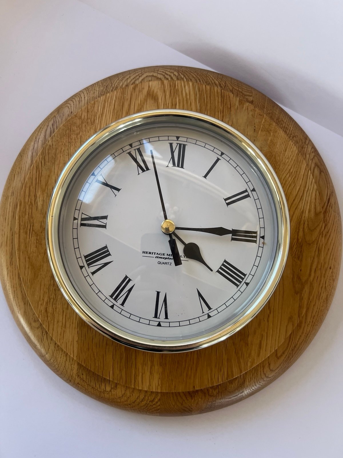 Vintage Heritage Mint Quartz Wall Clock