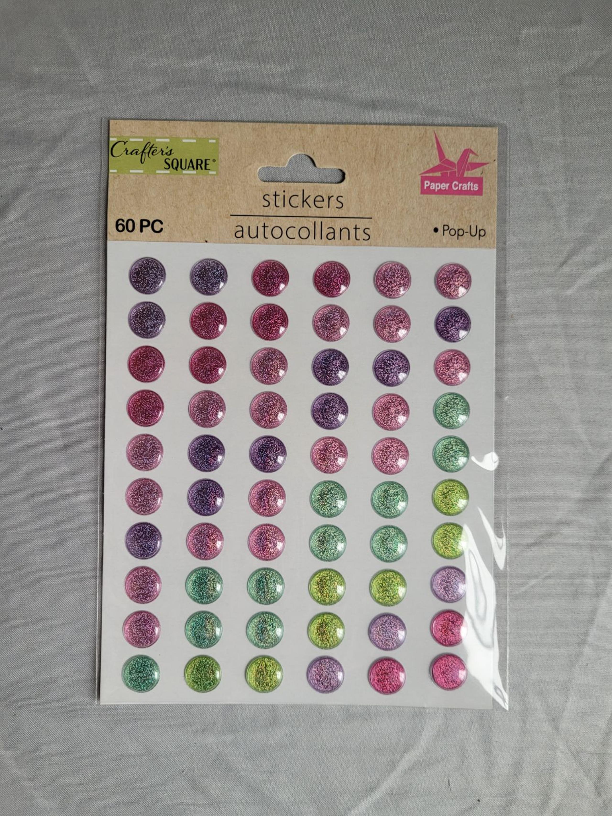 Colorful dots stickers