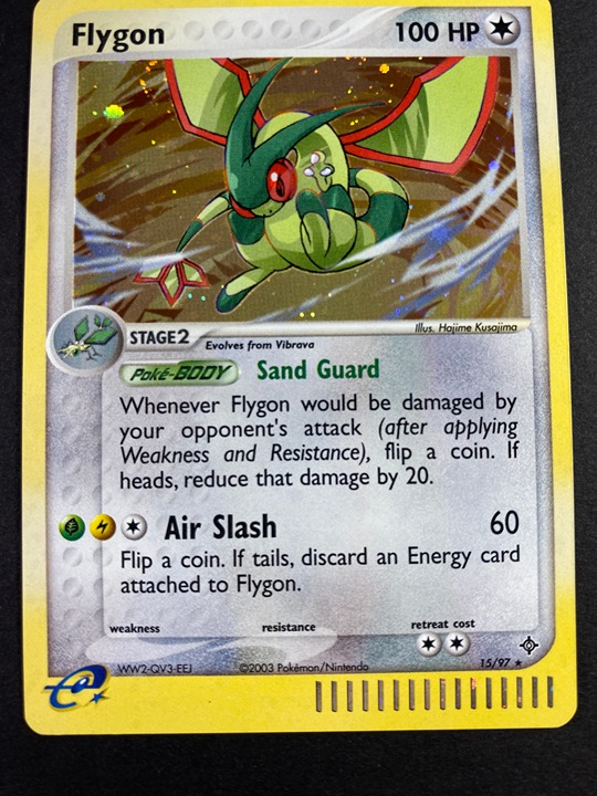Pokémon Flygon No. 15 - English Unlimited E-Reader Cosmos Holographic Card