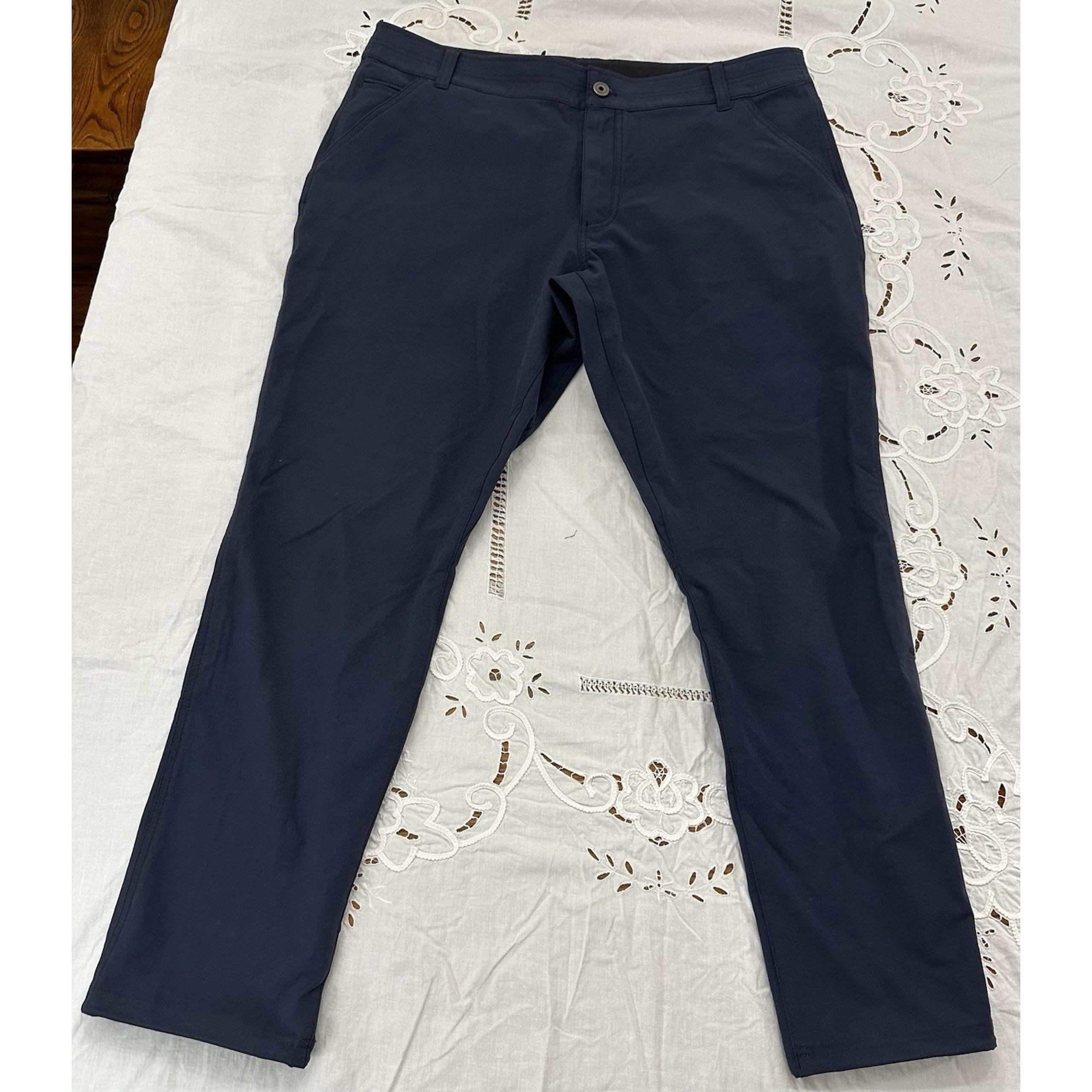 Kuhl Resistor Chino Pants Men 40x32 Blue Cinched Cuff Stretch Hiking