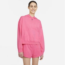NWT Pink Nike crop sweatshirt and shorts set