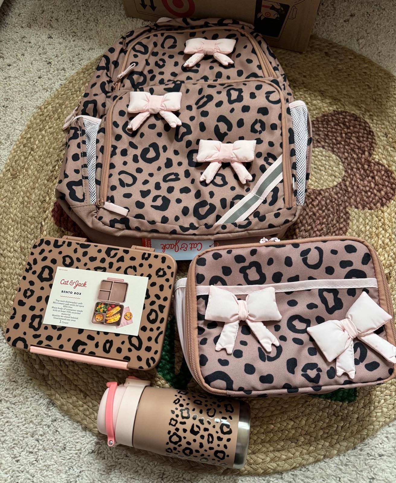 Cat & jack leopard set nwt bundle