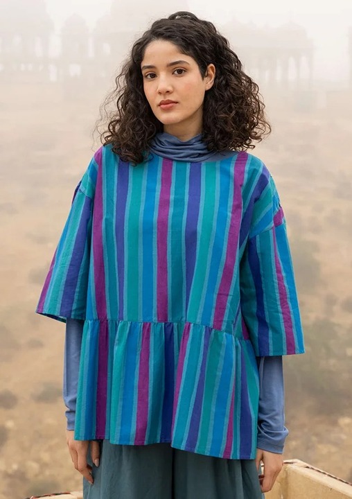 “Akira” blouse in organic cotton Gudrun Sjoden