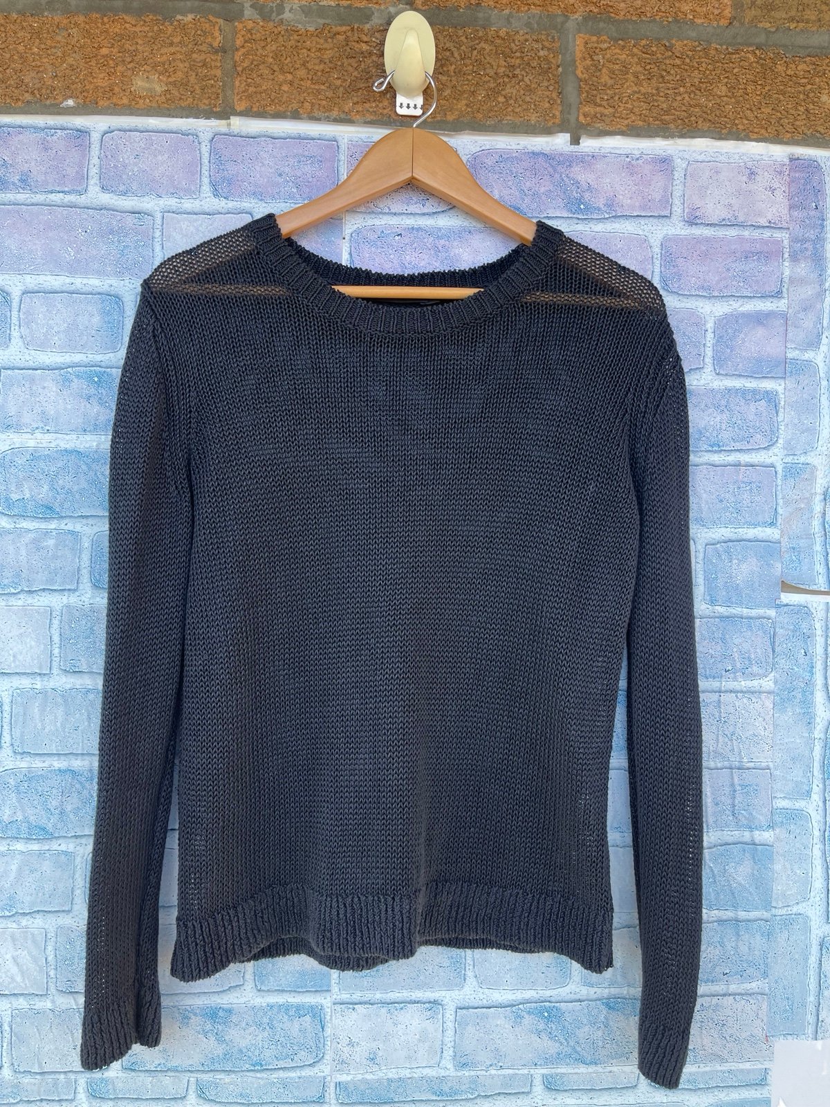 JENNI KAYNE Linen Scoop Neck Sweater Size medium