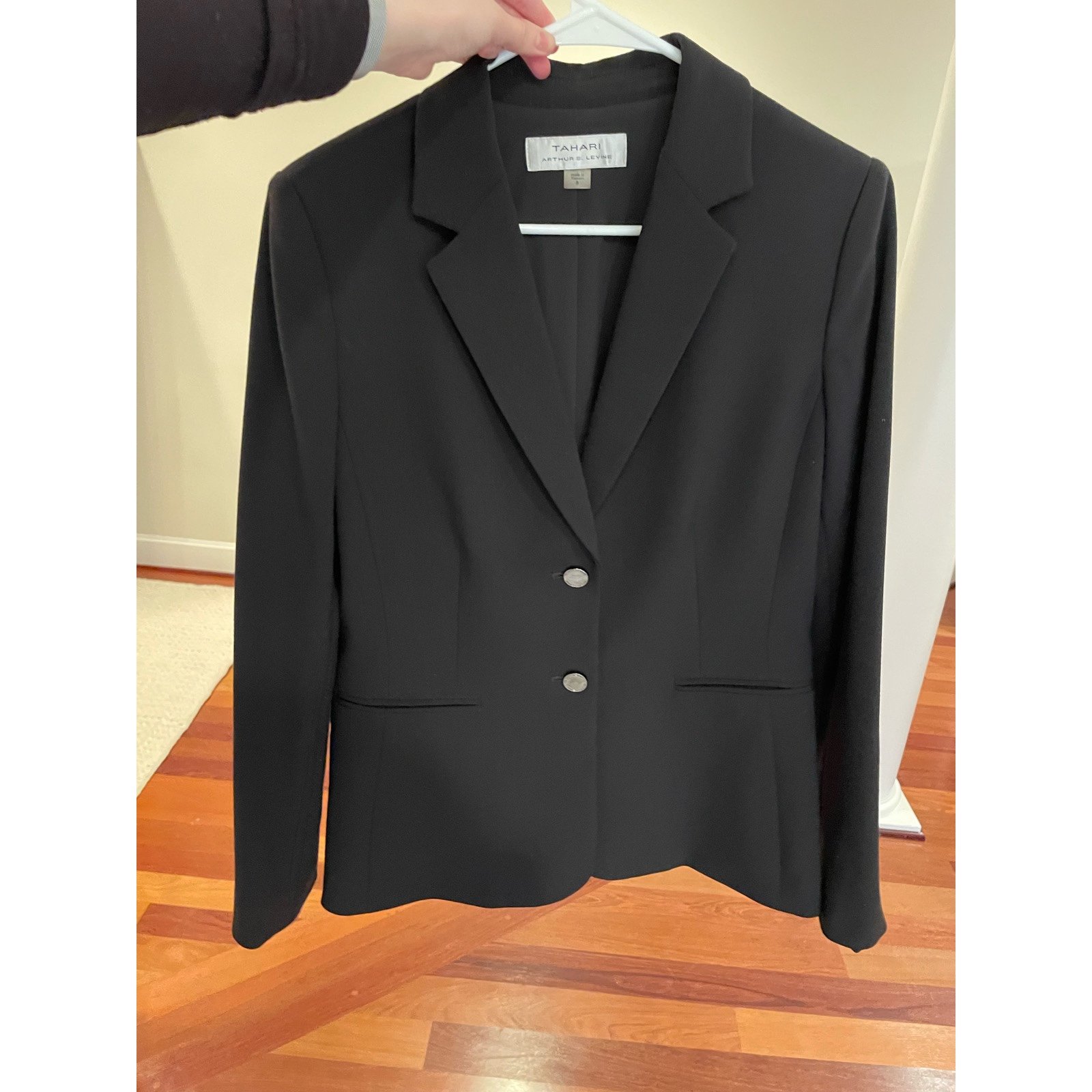 Tahari by Arthur S. Levine Black Blazer Jacket / Suit 275 Retail Great Value