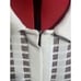 Ming Wang Womens Large Sheer Gray White Striped Cardigan Jacket Side Slits