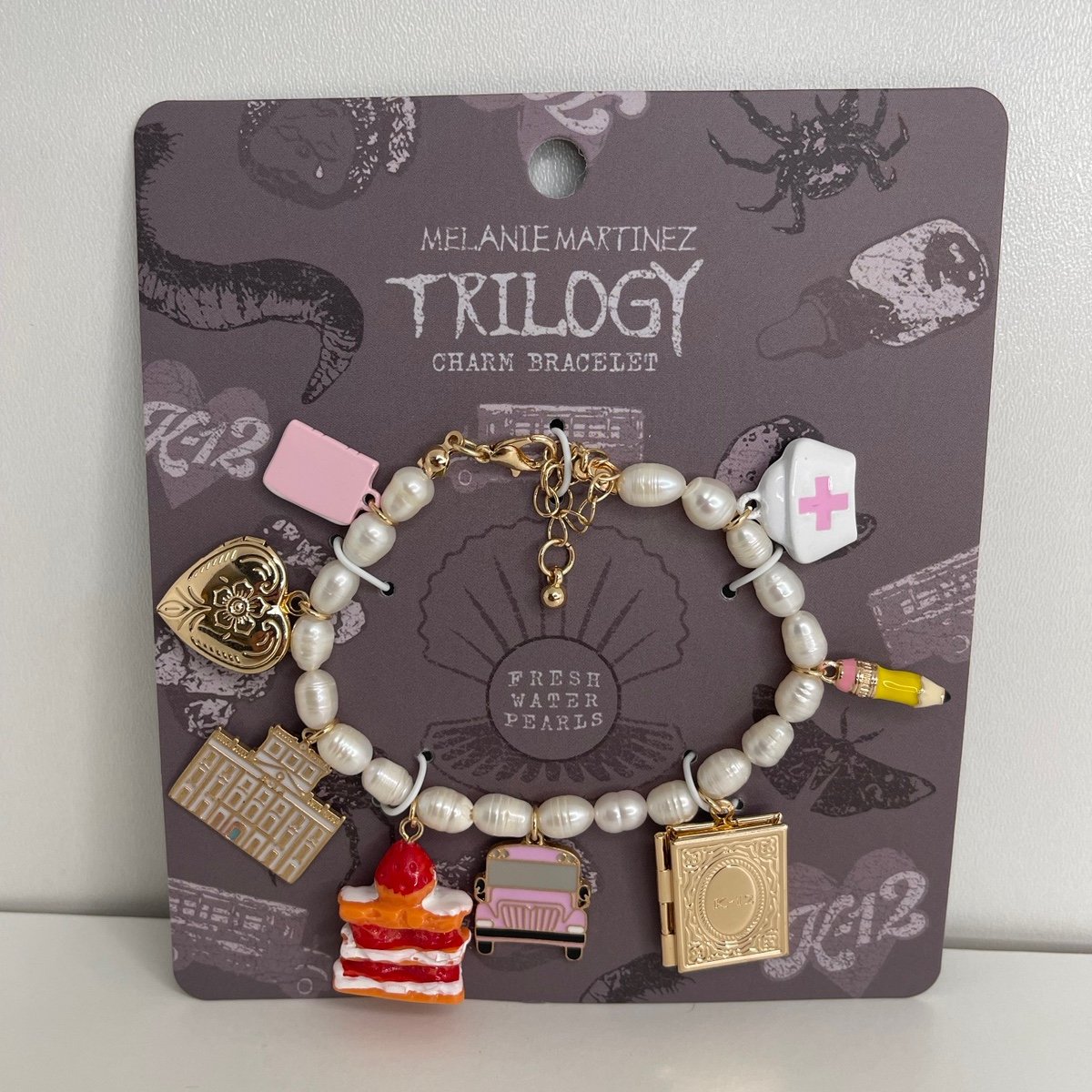 Melanie Martinez Trilogy Charm Bracelet K-12 Fresh Water Pearls