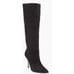 Larroude Knee High Boots Black Suede Size 10 Pointed Toe High Heel Leather Sole