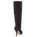 Larroude Knee High Boots Black Suede Size 10 Pointed Toe High Heel Leather Sole