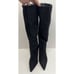 Larroude Knee High Boots Black Suede Size 10 Pointed Toe High Heel Leather Sole