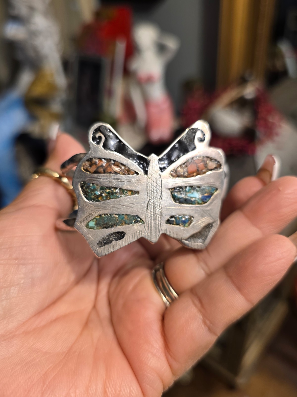 Silver cuff bracelet