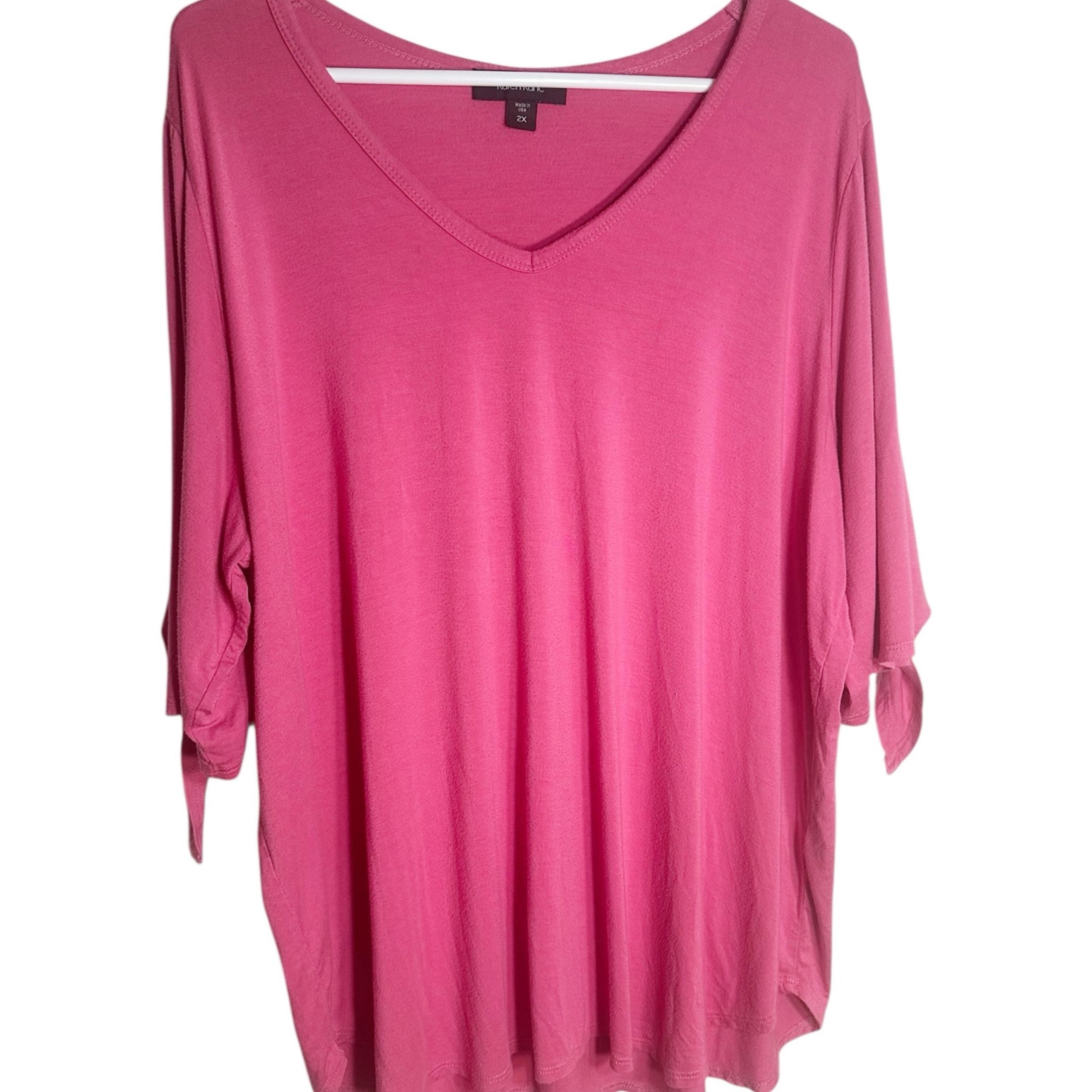 Karen Kane Rose Pink soft top 2X