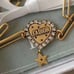 Gold necklace of Love