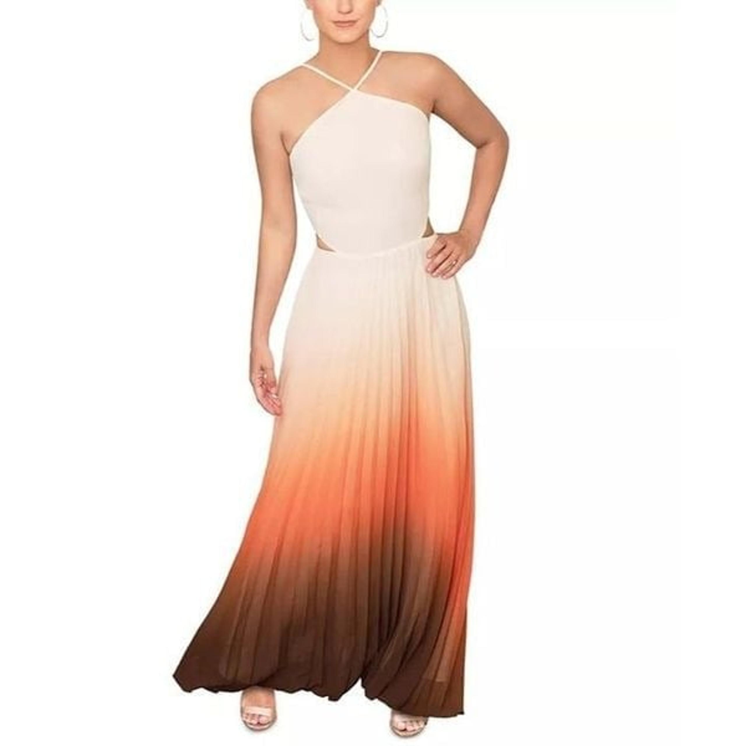 Rachel Rachel Roy Lively Ombre Maxi in Orange Ombre 10 Womens Long Dress
