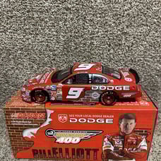 NASCAR 2003 1/24 Bill Elliott Die Cast Dodge 10th Year Brickyard 400 Mint In Box