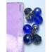Vintage Vogue Blue Crystal Glass Earrings