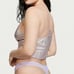 Victoria's Secret Luxe Very Sexy Shine Floral Lace Lilac Iris Thong-L